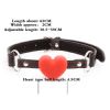 Safety Soft Silicone Heart Open Mouth Gag Ball Bdsm Bondage Slave Ball Gag Erotic Sex Toys For Woman Couples Adult Sex Games